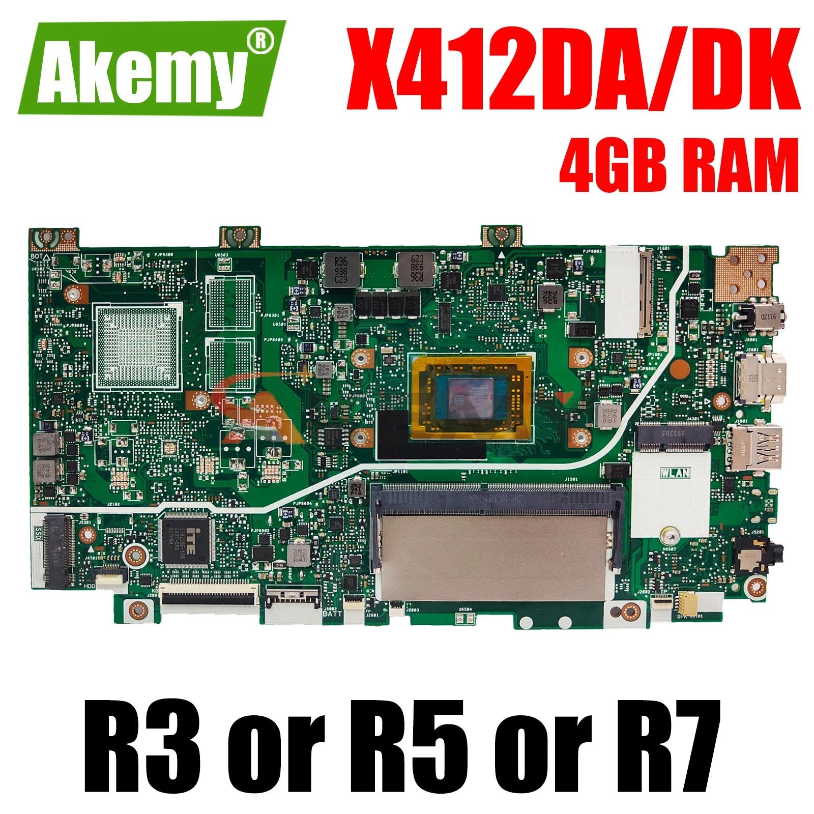 AKEMY Ʈ , ASUS Vivobook X412DK X412DA R412DA F412DA A412DK F412DK, AMD R3 R5 R7 CPU 4G RAM